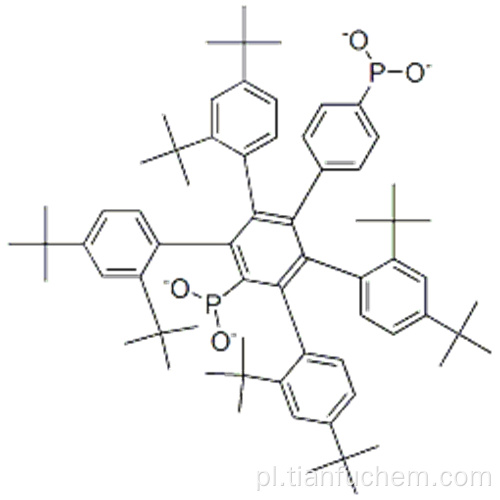 Tetrakis (2,4-di-tert-butylofenylo) -1,1-bifenylo-4,4&#39;-diylobisfosfonian CAS 38613-77-3